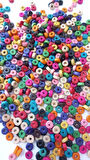 Renkli Yassı Ahşap Pul Boncuk 25 gr. 8mm