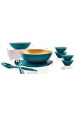Tupperware Berrak Yeşil-gold Saklama Kabı 7 Li Set Esc