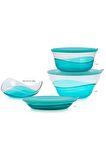 Tupperware Kristalin Servis Ve Saklama Kabı 4lü Set