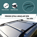  Ford Connect 2002 – 2012 Arası Için Klasik Ara Atkı Seti Portbagaj Tavan Taşıyıcı Seti