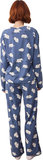 Kadın Ekose Desenli Uzun Kollu Pijama Takımı Fonksiyonel Dayanıklı Kaliteli Konforlu Rahat