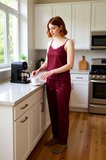 Kadın Dantel Detaylı Örme Pijama Takımı Üçlü Set Fonksiyonel Dayanıklı Kaliteli Konforlu Şık
