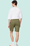 Erkek Casual Şort Pamuk Lastikli Bel Boru Paça Yazlık Günlük Kullanım Yaz Aylarının Vazgeçilmezi