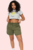 Kadın Yüksek Bel Pamuklu Şort Rahat Kesim Günlük Kombinler Hafta Sonu Yaz Aylarının Vazgeçilmezi