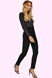 Kadın Slim Fit Pantolon Yüksek Bel Nervürlü İş Ve Günlük Kullanım Yaz Aylarının Vazgeçilmezi