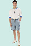 Erkek Kısa Boy Denim Şort Pamuk Renk Geniş Paça Rahat Günlük Kombinler Yaz Aylarının Vazgeçilmezi