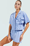 Nefes Alan Pamuklu Şort Gömlek Takım Yazlık Plaj Kombininiz İçin Şık Görünüm Özel Tasarım