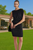 Vücudu Saran Örme Mini Elbise Şık ve Rahat Mezuniyet Kokteyl Elbisesi Rahat Kullanım Rahat Kullanım