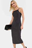 Bodycon Halter Yaka Yazlık Maxi Elbise Nefes Alan Kumaş Şık Görünüm Kaliteli İşçilik