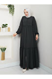 Hac Ve Umrelik Büzgü Detaylı Medine Ipeği Ferace