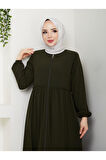 Hac Ve Umrelik Büzgü Detaylı Medine Ipeği Ferace