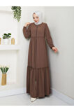 Hac Ve Umrelik Büzgü Detaylı Medine Ipeği Ferace