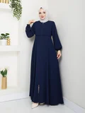 Gündelik Hac Ve Umrelik Mevlana Ortası Işlemeli Ferace