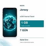 Jersey eSIM İnternet Paketi 1 GB 7 Gün