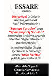 925 Ayar Gümüş Rose Kaplama Baget Taşlı Halka Model A Harfi Kolye