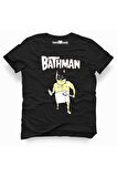 Tshirthane Bathman Komik Baskılı Erkek Dar Kesim Slim Fit t-shirt