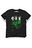 Tshirthane Green Day Rock Metal Müzik Baskılı Erkek Dar Kesim Slim Fit t-shirt