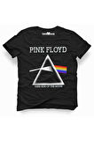 Tshirthane Pink Floyd Dark Side Rock Metal Müzik Baskılı Erkek Dar Kesim Slim Fit t-shirt