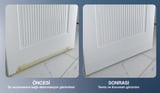 Banyo & Tuvalet Kapı Altı Su Koruyucu – Ahşap Kapılar İçin – U Tipi – Beyaz