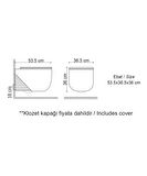 LENA ASMA KLOZET KAPAK DAHİL ET-H5110C BORDO
