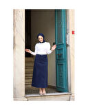 Tesettür Etek Lacivert