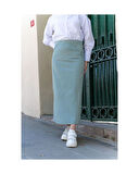 Kumaş Kalem Etek Mint Yeşili-798