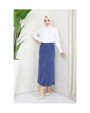 Ara Boy Likralı Gabardin Etek  Antik Lacivert-672