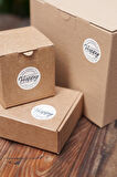This Package is Happy To See You Too Dairesel Etiket 100 Adet