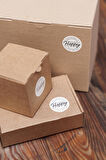 This Package is Happy To See You Too Dairesel Etiket 100 Adet