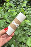Handmade Model1 Krem Rengi İp Fitil Etiketi 100 Adet