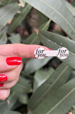 For You Model1 Krem Rengi İp Fitil Etiketi 100 Adet