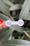 For You Model2 Beyaz İp Fitil Etiketi 100 Adet