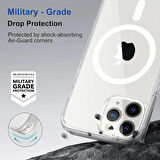 iPhone 11 Pro Max Kılıf Magsafe Özellikli Şeffaf Silikon Kılıf