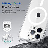 iPhone 14 Pro Max Kılıf Magsafe Özellikli Şeffaf Silikon Kılıf