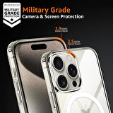 iPhone 15 Pro Max Kılıf Magsafe Özellikli Şeffaf Silikon Kılıf