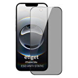 iPhone 16e ”ESD ANTI-STATIC” Gizli Hayalet Cam Ekran Koruyucu