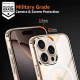 iPhone 16 Pro Kılıf Magsafe Özellikli Şeffaf Silikon Kılıf