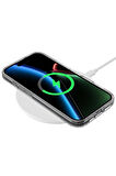 iPhone 17 MagSafe Kılıf – Manyetik Halka Destekli Şeffaf Silikon Koruyucu