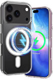 iPhone 17 Pro MagSafe Kılıf – Manyetik Halka Destekli Şeffaf Silikon Koruyucu