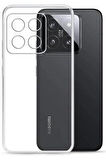Xiaomi 15 Şeffaf Silikon Kılıf | Cam Ekran Koruyucu Seti (1 Cam 1 Kılıf)
