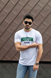 Erkek Boston Baskılı Süprem T-shirt