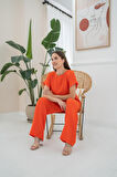 Oranj T-Shirt Ve Pantolon Takım