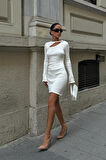 Lilian Cut Out Mini Elbise 2819