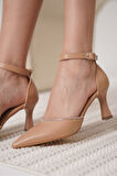 Darla Taşlı Kadın Nude Topuklu Ayakkabı