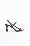 Monya Kadın Siyah Topuklu Sandalet