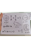Matematik Sembolleri ve Formüller Etiket Seti, Bullet Journal, Planlayıcı Stickers