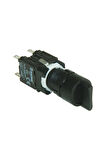 D100ys20 D Serisi Plastik 1no (0-I) 60° Seçici Yuvarlak Kalıcı 16 Mm Buton