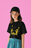 Pokemon Pikachu Baskılı Unisex Çizgi Film Çocuk Tişört (1-12 YAŞ)