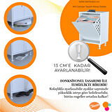 Modilayn Söke 50x75x32,5 cm Kirli Çamaşır Dolabı Sepetli Banyo Dolabı