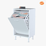 Modilayn Söke 50x75x32,5 cm Kirli Çamaşır Dolabı Sepetli Banyo Dolabı